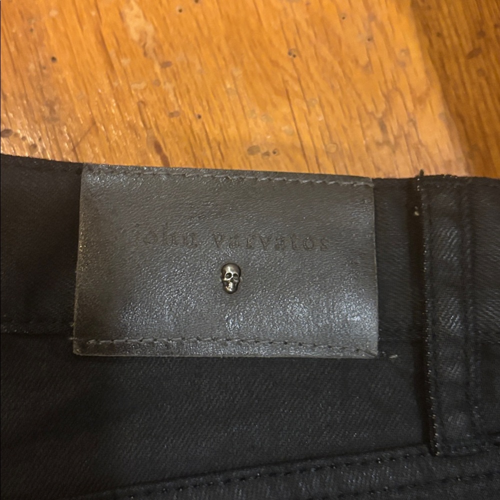 John Varvatos LE black coated denim 32 Regular